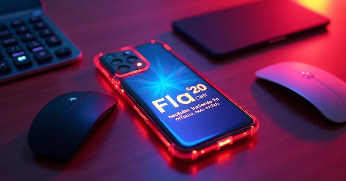 Nothing Phone 3 with transparent back and Flipkart offer for ₹20,000 discount on screen.