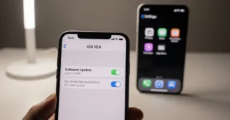 iPhone showing iOS 18.6 update screen