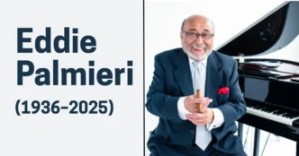 Eddie Palmieri playing piano in jazz tribute image