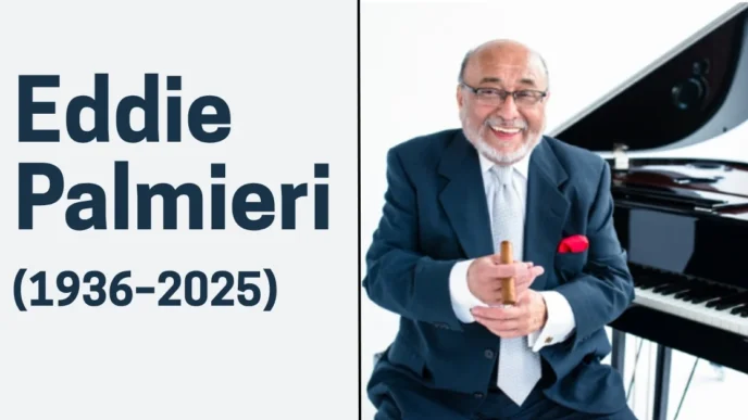 Eddie Palmieri playing piano in jazz tribute image