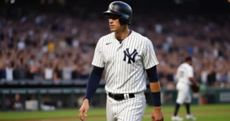 Image of Aaron Judge returns to Yankees lineup.