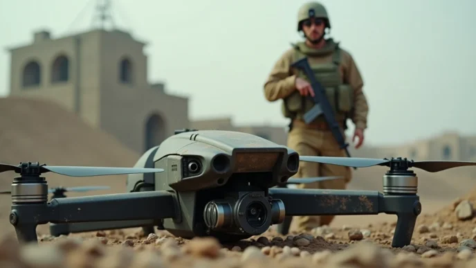 Image of Ukrainian soldier affected by trauma from FPV drone warfare.