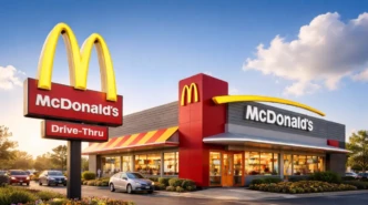 McDonald’s restaurant exterior used as a feature image for the McDonald’s CEO Big Arch burger viral video news story